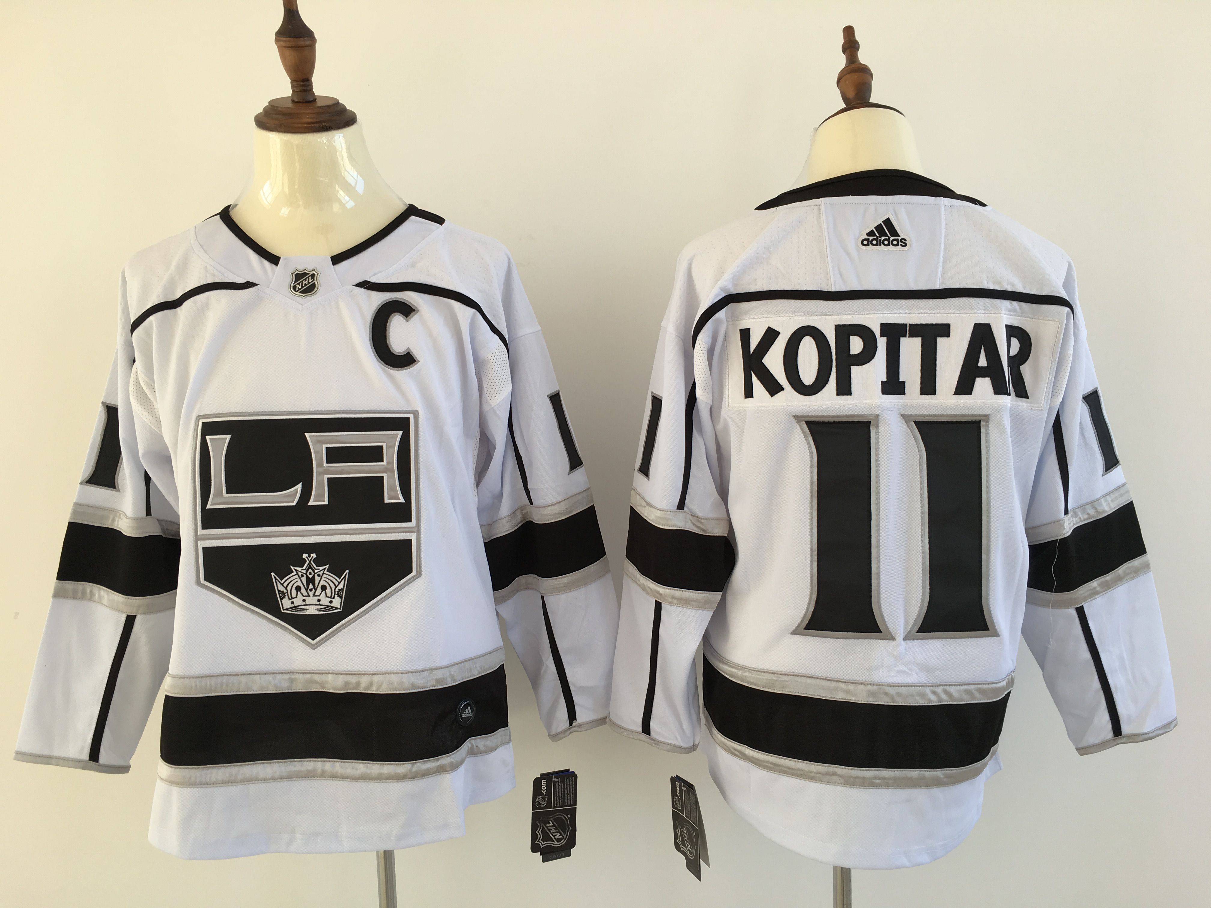 Men Los Angeles Kings #11 Kopitar White Hockey Stitched Adidas NHL Jerseys->los angeles kings->NHL Jersey